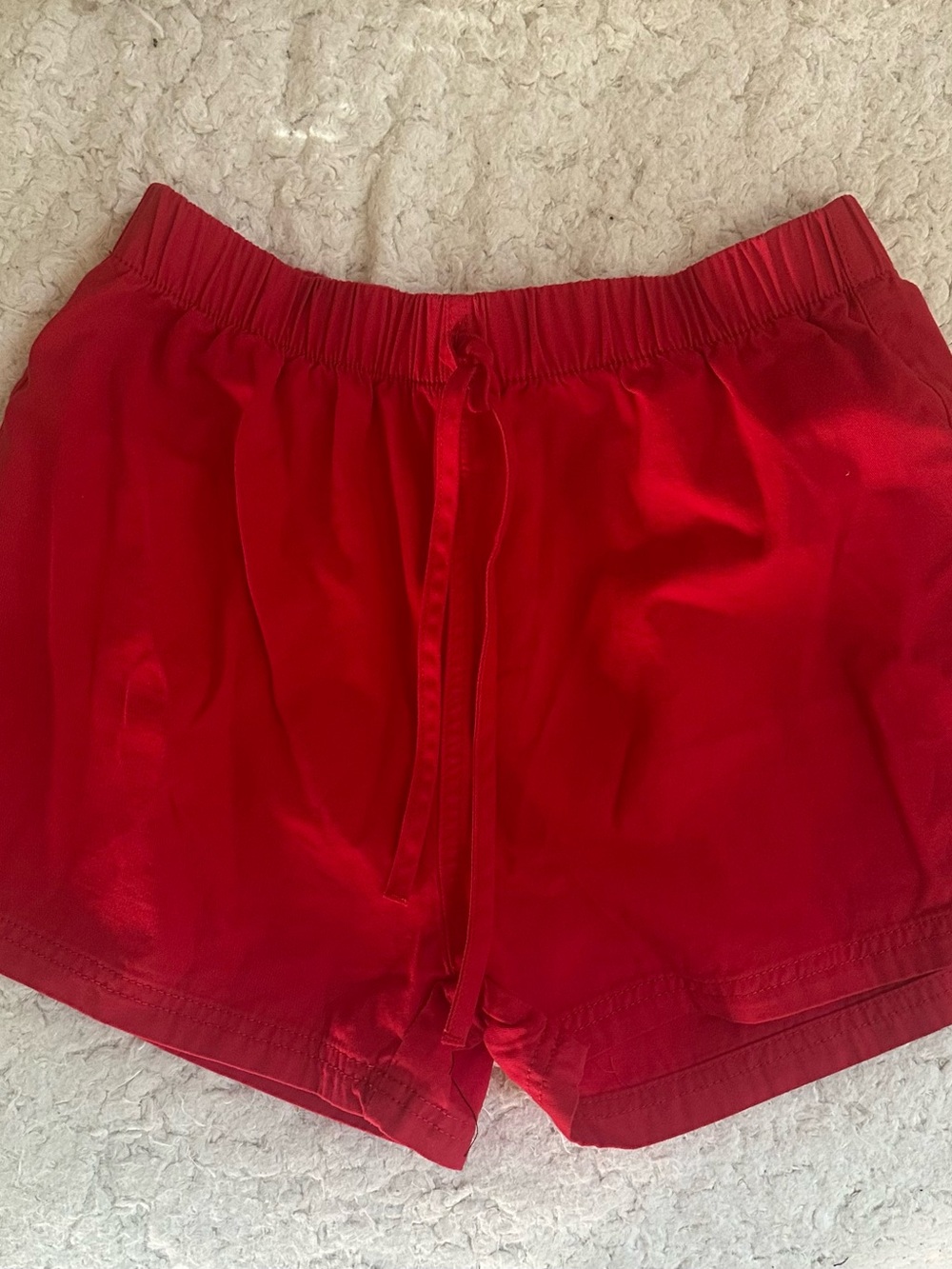 ASOS Design pull-on Red Elastic Drawstring Shorts - Picture 8 of 8